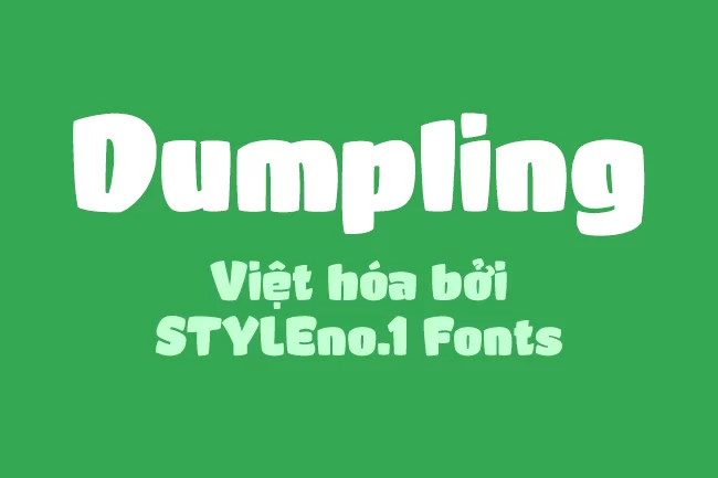 [Font Việt hóa] SVN-Dumpling