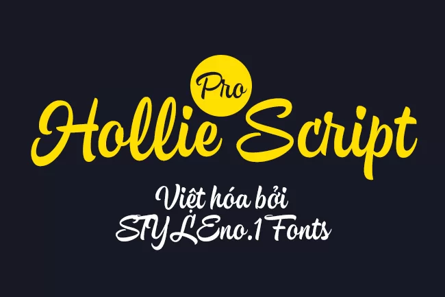 [Font Việt hóa] SVN-Hollie Script Pro