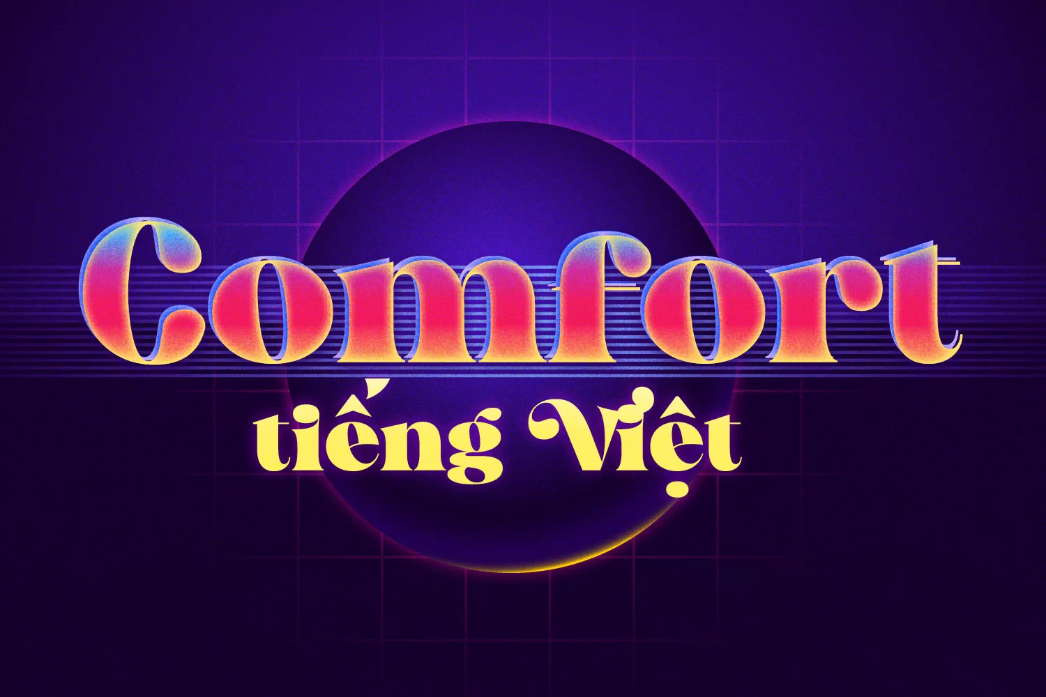 DVN Comfort: Phông chữ Display Serif phong cách Retro 70s