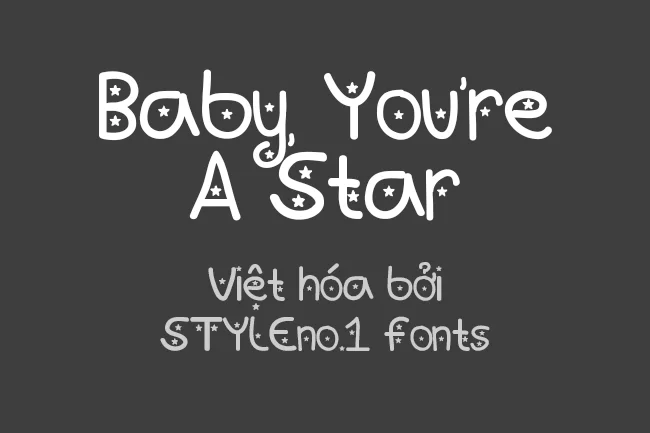 [Việt hóa] SVN-Baby - Font chữ ngôi sao ngộ nghĩnh