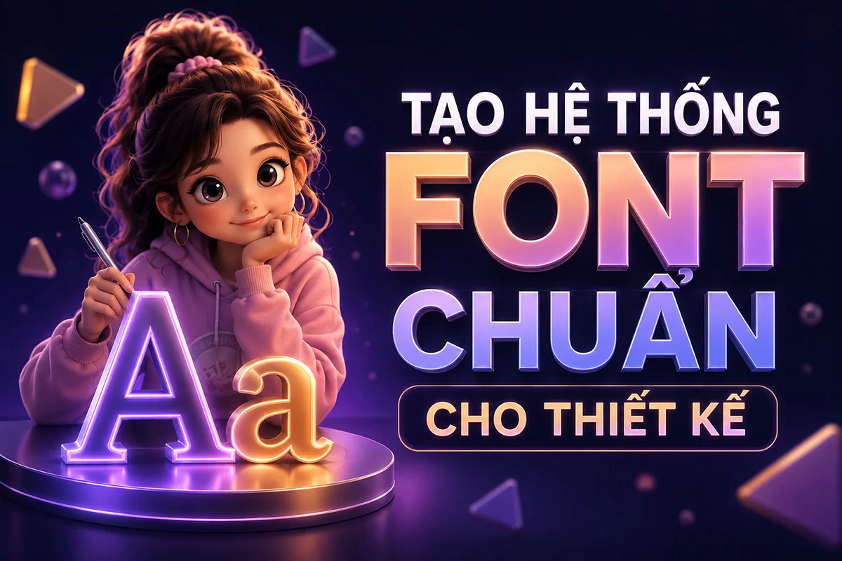 [Infographic] Thủ thuật #6: TẠO HỆ THỐNG FONT CHUẨN CHO THIẾT KẾ