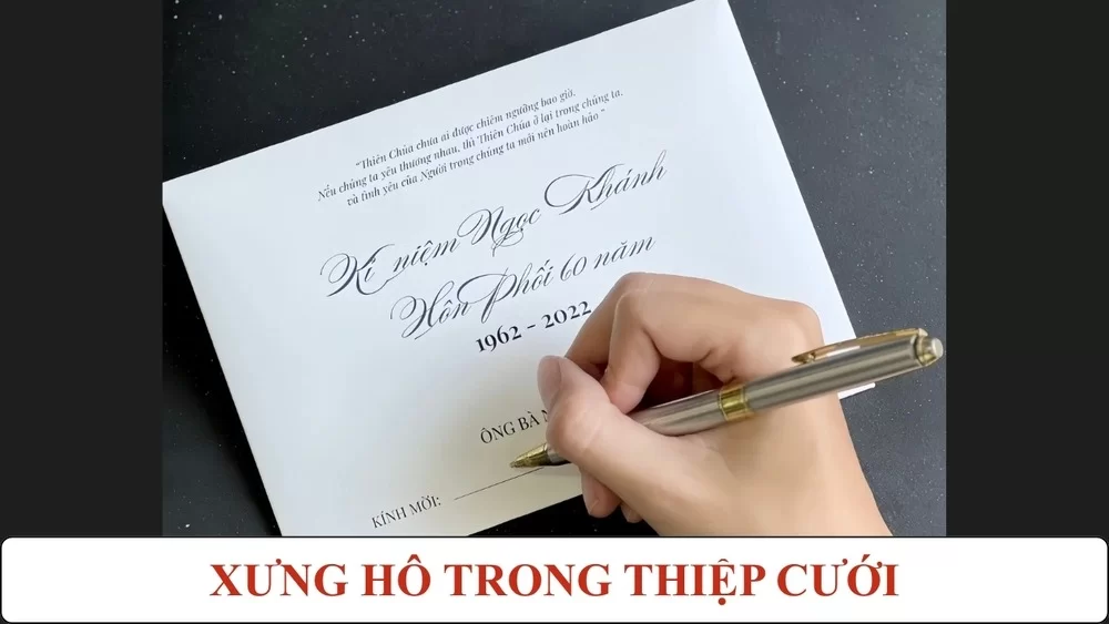 Hướng dẫn cách xưng hô trong thiệp cưới lịch sự và phù hợp
