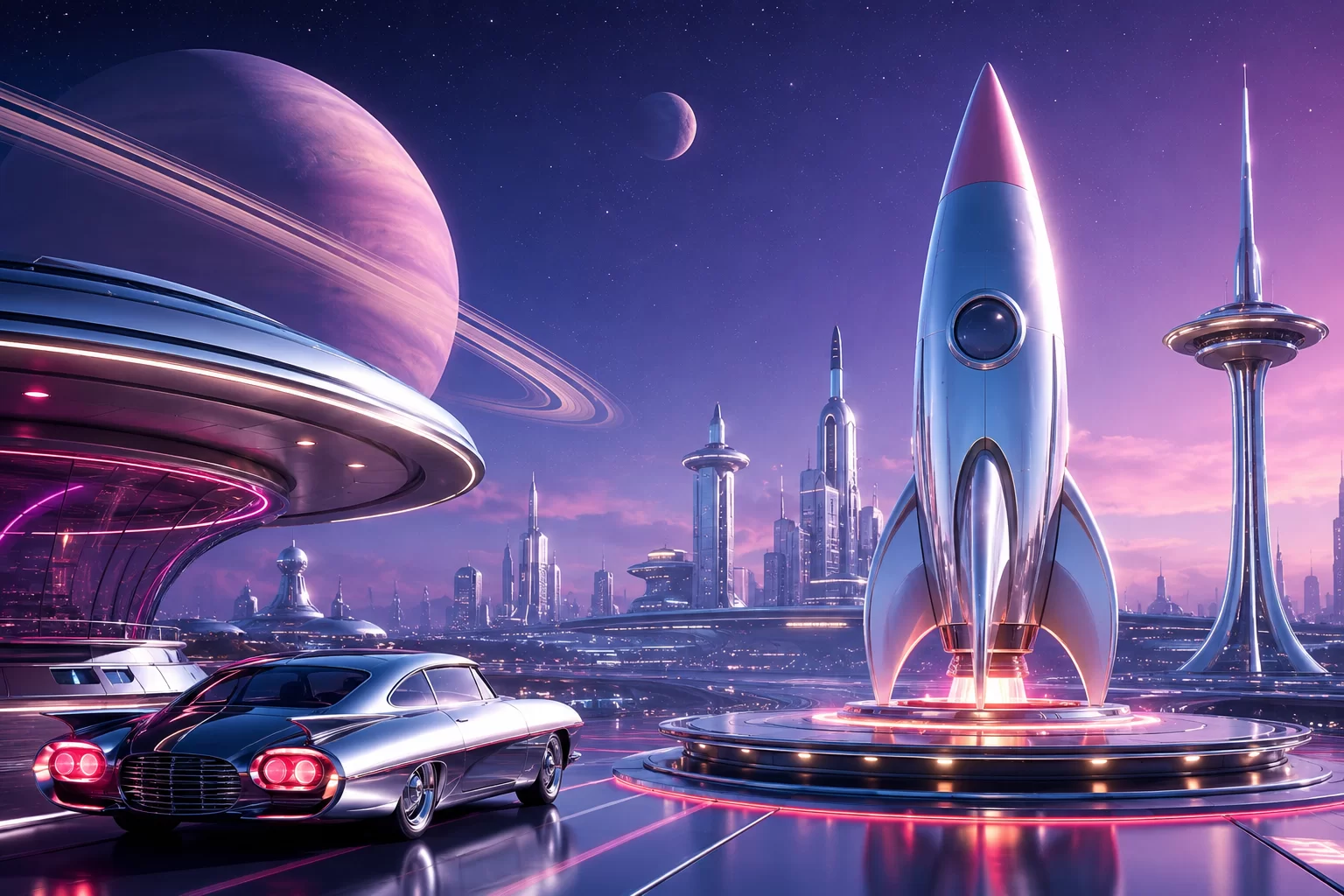 Retro Futurism Design: Khi Tương Lai Mang Hơi Thở Hoài Cổ
