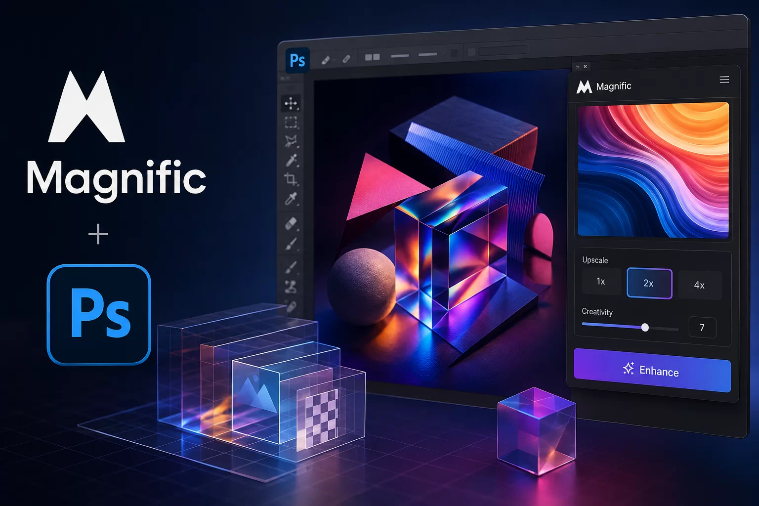 Plugin Magnific AI Cho Photoshop: Bước Ngoặt Thay Đổi Workflow Của Designer