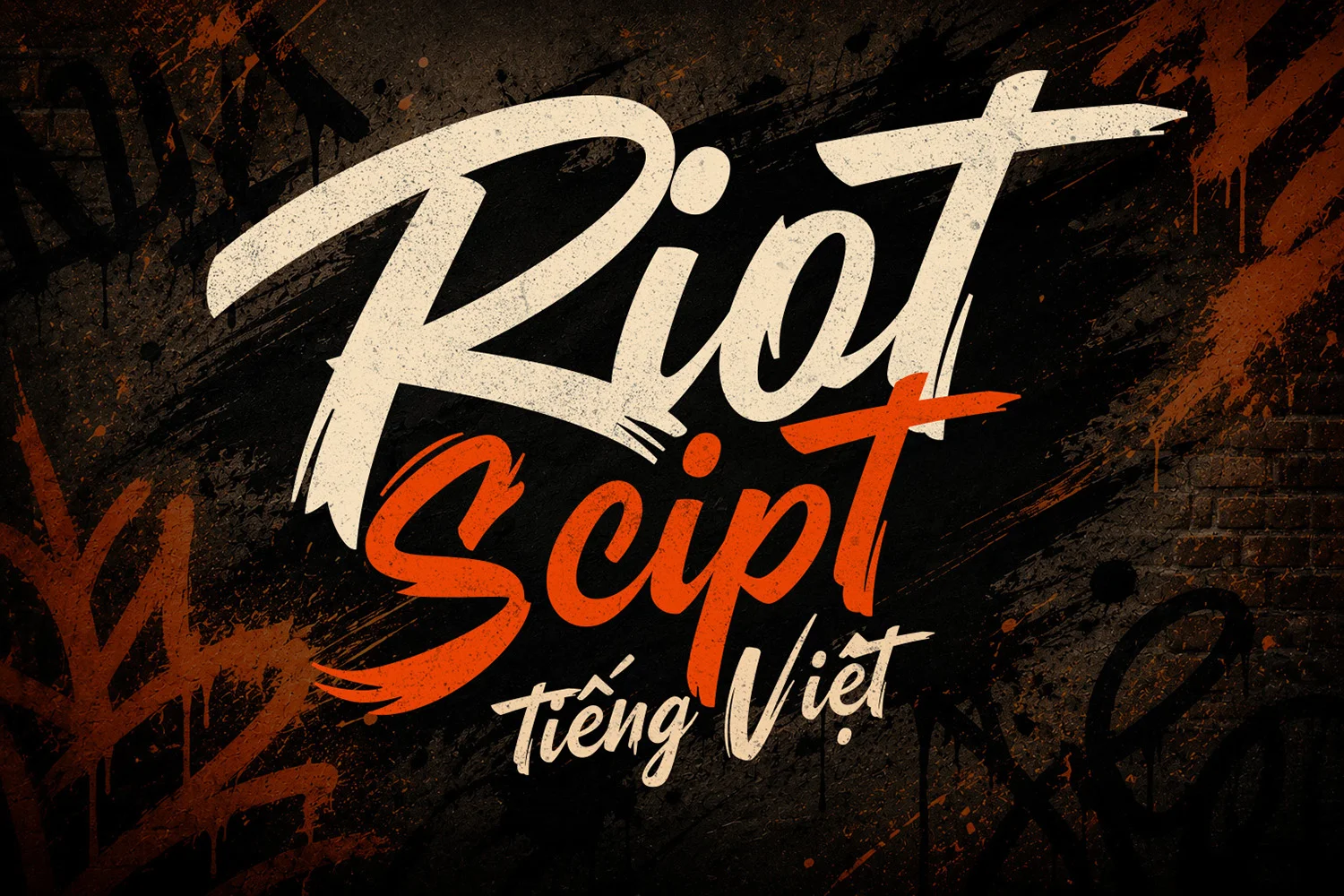 Riot Script tiếng Việt - Font chữ Script năng động và đẹp mắt