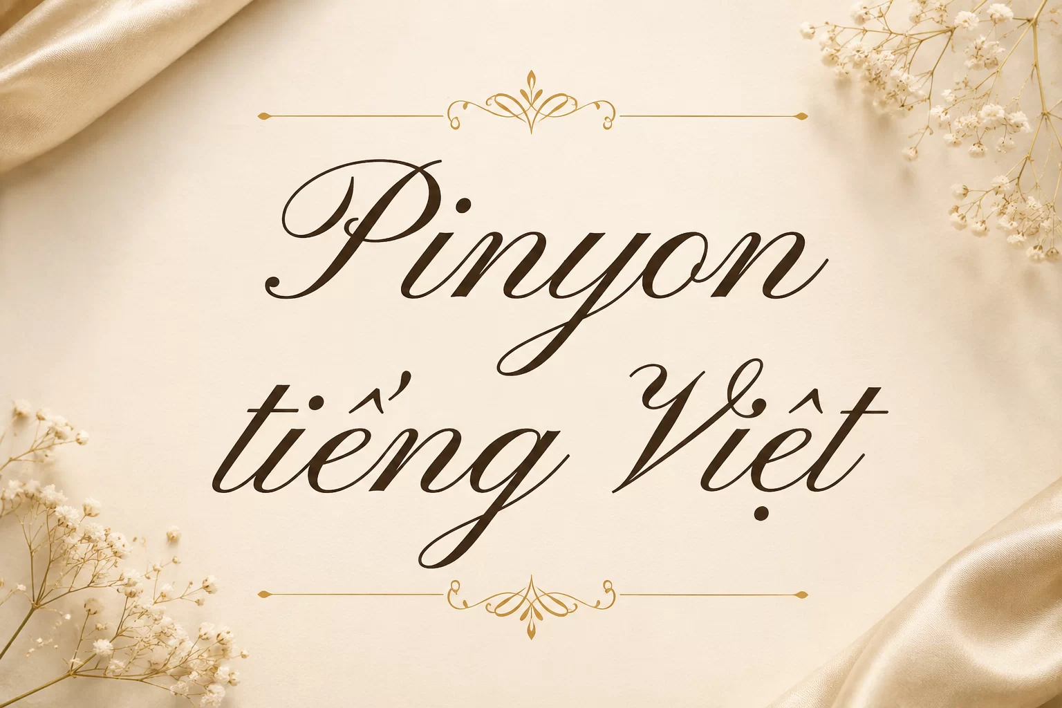 Pinyon Script tiếng Việt - Font Chữ Thư Pháp Thanh Lịch