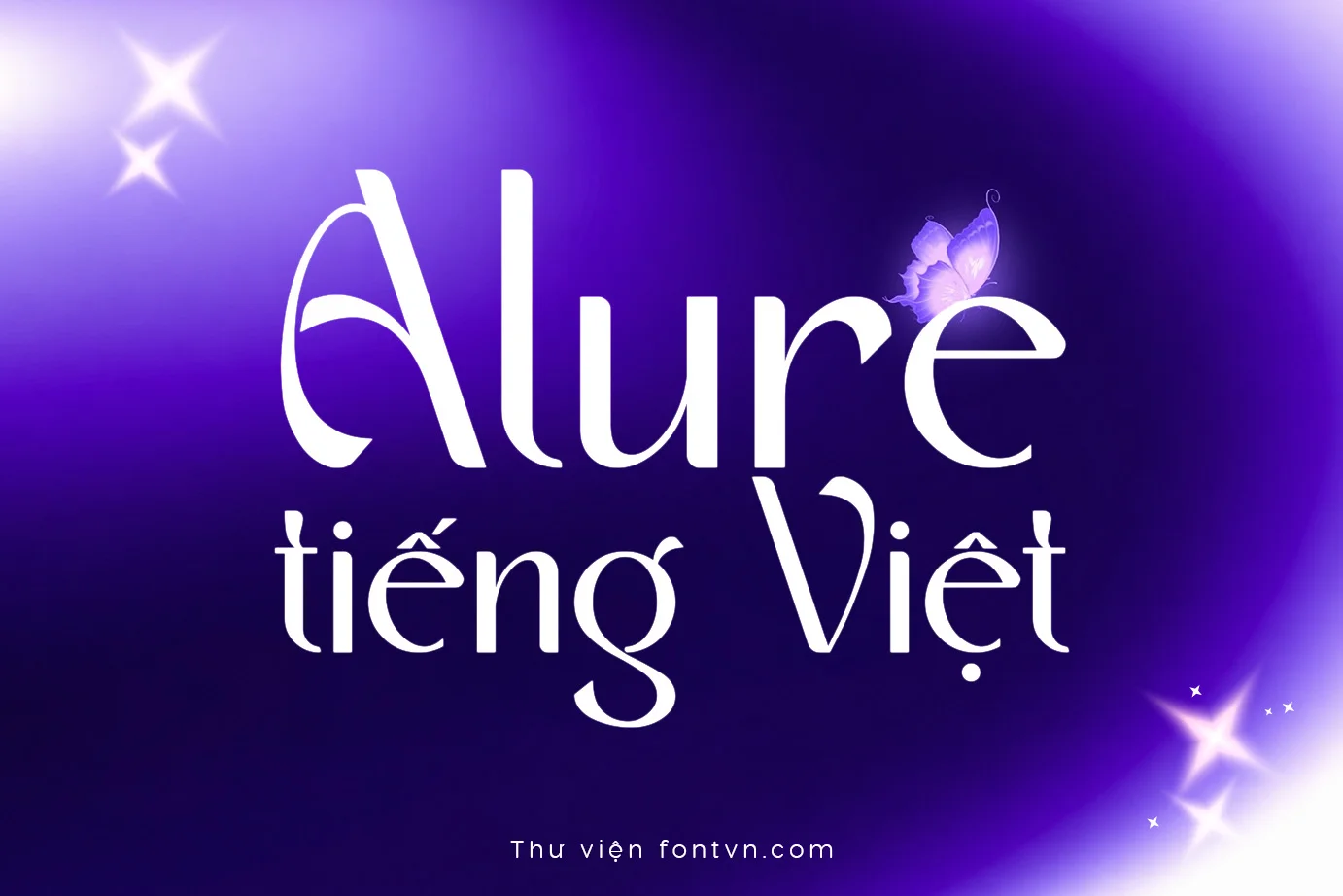 DVN Alure tiếng Việt - Typeface thanh lịch mang tinh thần hiện đại