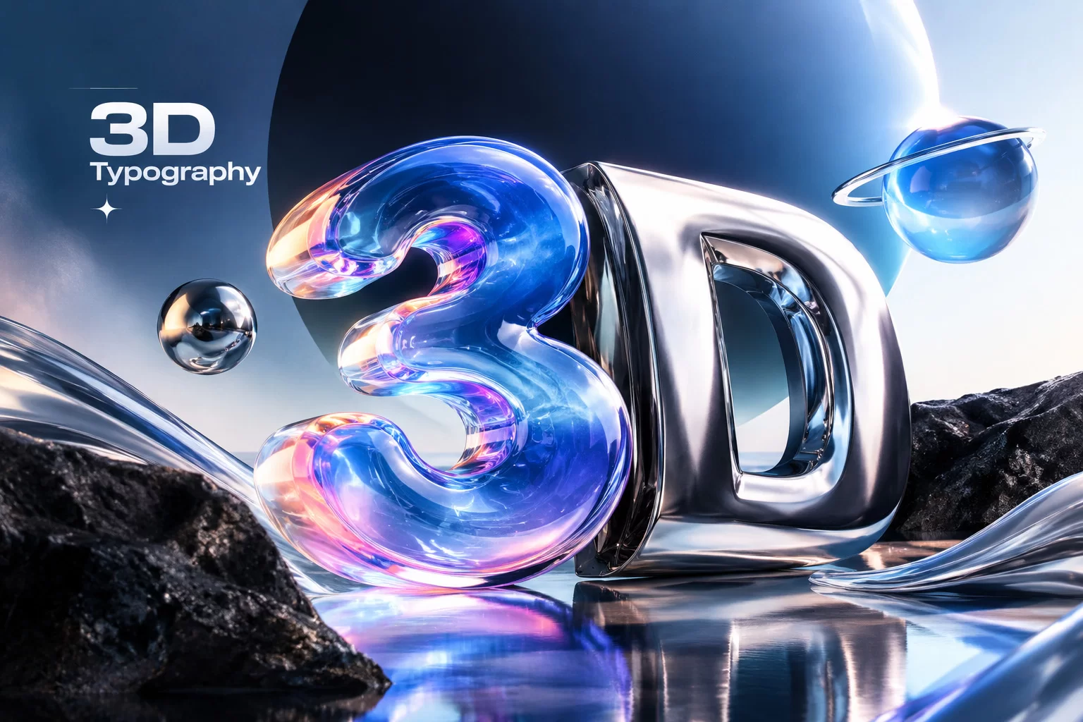 3D Typography Design: Khi Chữ Không Còn Nằm Trên Mặt Phẳng