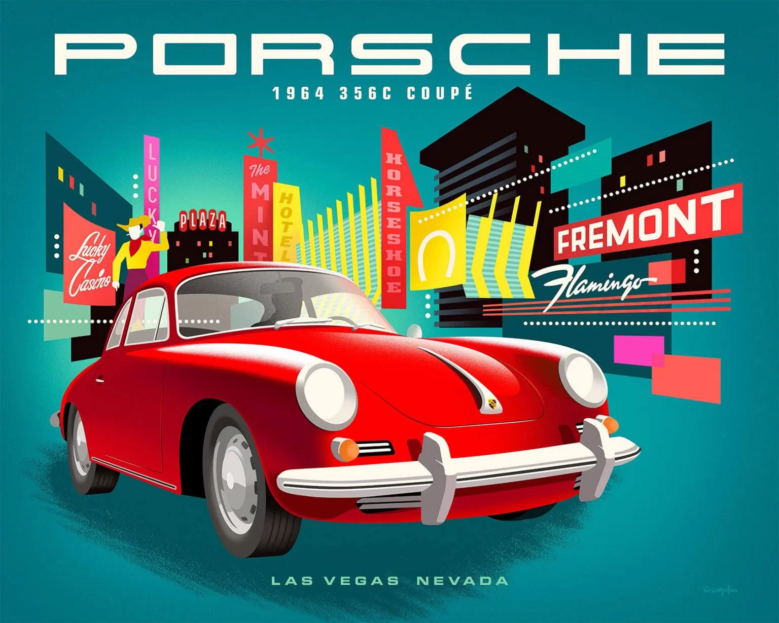 Mid-Century Automotive: Những Poster Xe Hơi Đậm Chất Retro