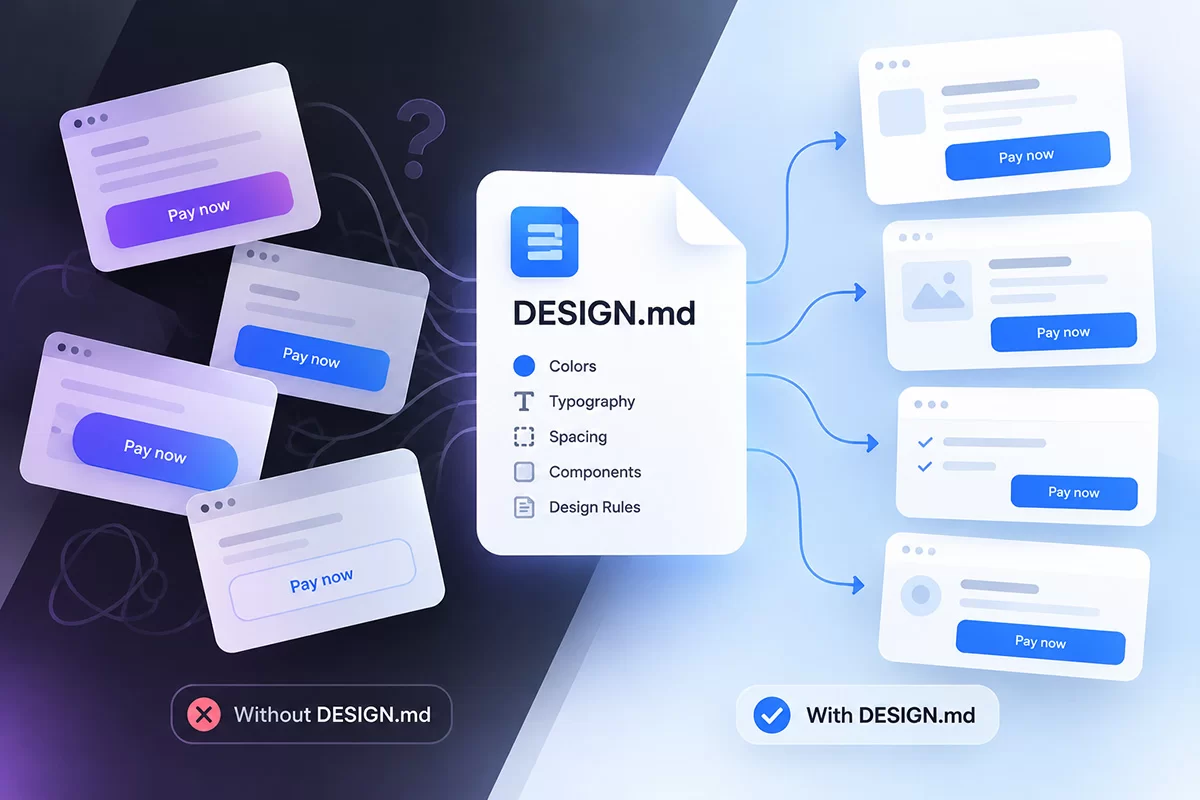 DESIGN.md là gì? Tại sao mọi nhà thiết kế đều cần một ứng dụng như vậy vào năm 2026?