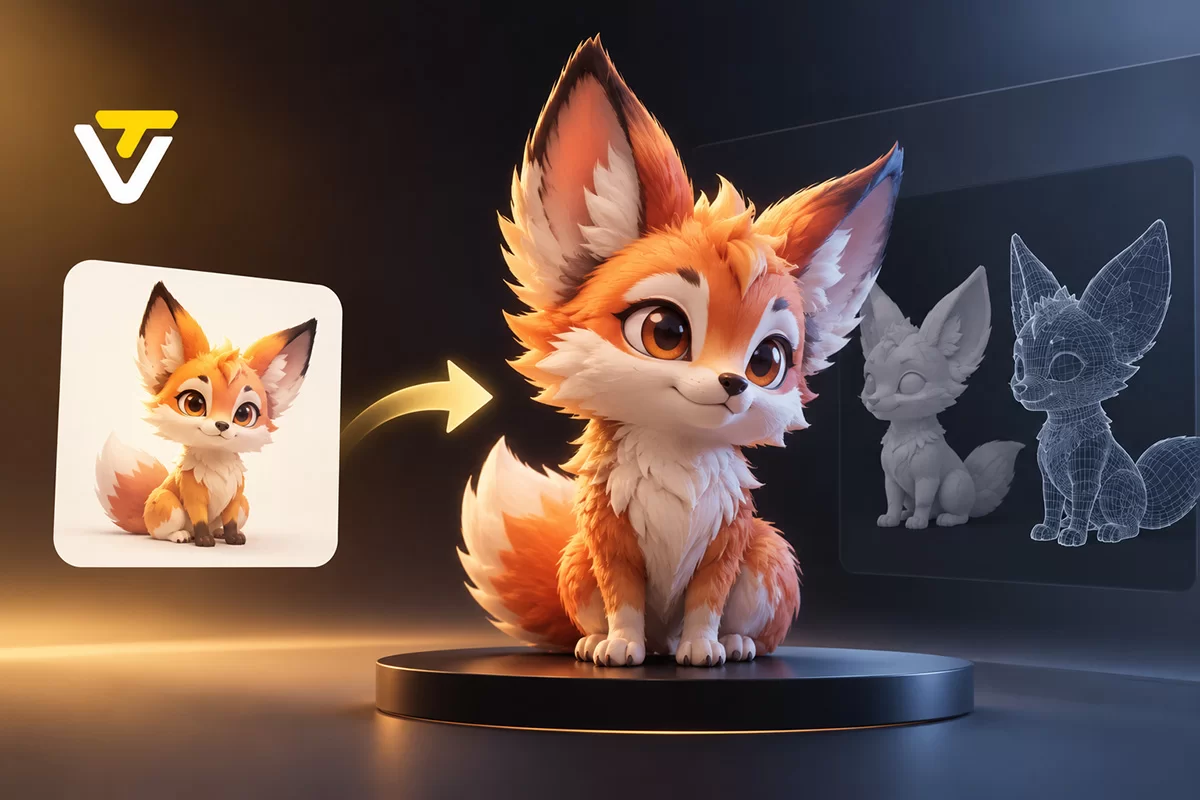 Tạo ảnh 3D bằng AI không cần phần mềm phức tạp: Hướng dẫn sử dụng Tripo AI từ A–Z cho người mới