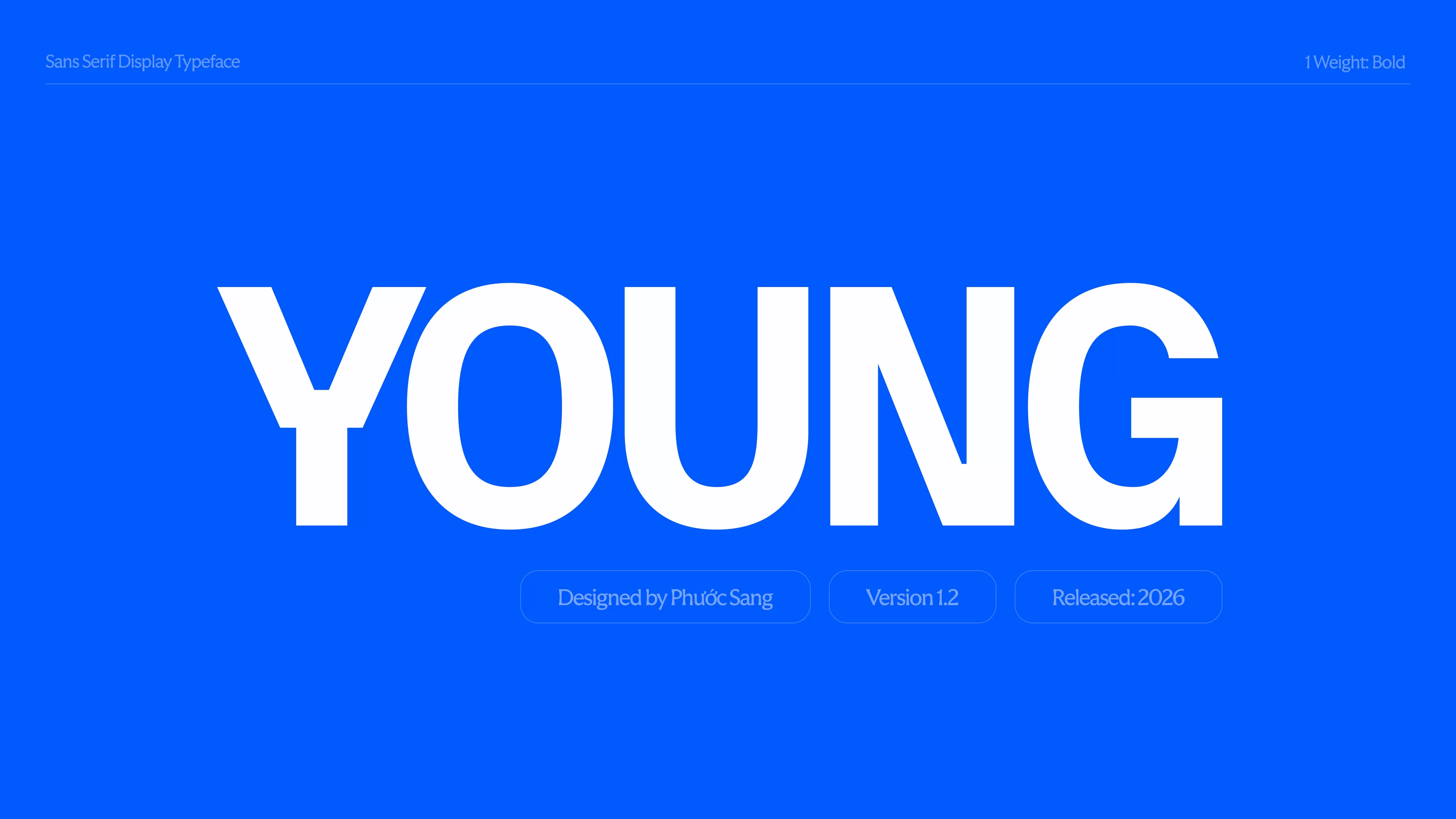 Young Display Typeface — Version 1.2
